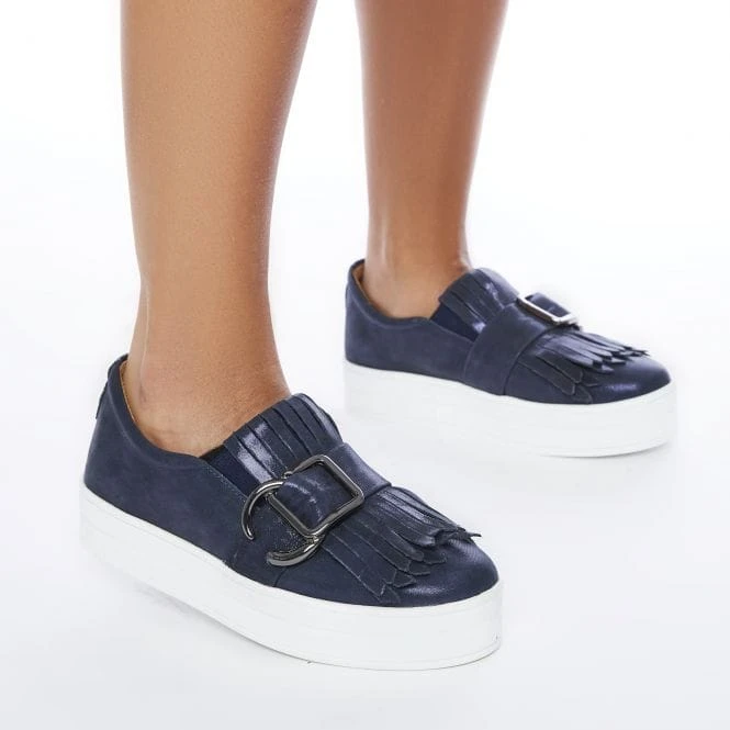 Arlenne Navy Metallic Leather 3 Arlenne Navy Metallic Leather - Image 3