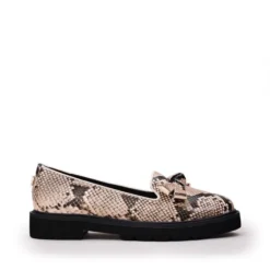 Emmey Natural Snake Print