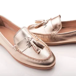 Estina Gold Metallic Leather -Step In Trendy Style estina gold metallic leather p13189 87473 medium