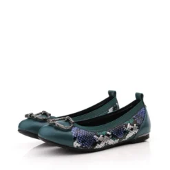 Step In Trendy Style -Step In Trendy Style fairy teal snake print leather p13477 89311 medium