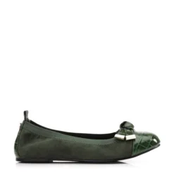 Fellicity Green Patent Mocc Croc