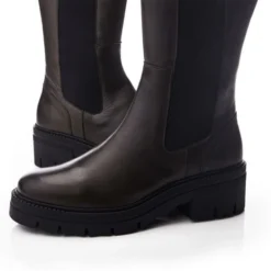 Giellen Khaki Leather -Step In Trendy Style giellen khaki leather p13643 90193 medium