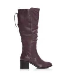 Gloriia Burgundy Leather
