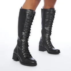 Hailey Black Leather -Step In Trendy Style hailey black leather p12207 81465 medium