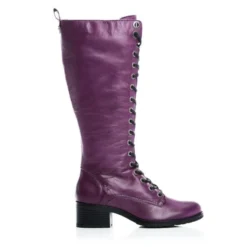 Hailey Purple Leather