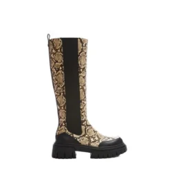 Step In Trendy Style 28 Hanah Cream Snake Print