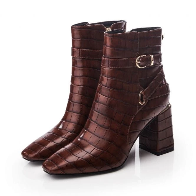 Kamina Brown Patent Mocc Croc 2 Kamina Brown Patent Mocc Croc - Image 2