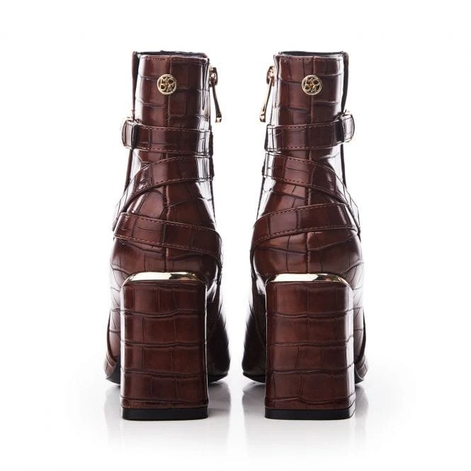 Kamina Brown Patent Mocc Croc 4 Kamina Brown Patent Mocc Croc - Image 4