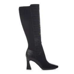 Millea Black Patent Mocc Croc