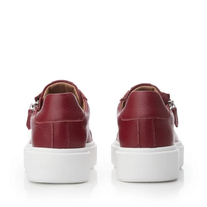 Sh Idris Burgundy Leather 3 Sh Idris Burgundy Leather - Image 3