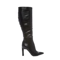 Stevie Black Patent Mocc Croc